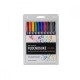 Tombow WS-BH-10P rotulador Fino/Medio Negro, Azul, Verde, Gris, Naranja, Rosa, Amarillo 10 pieza(s)